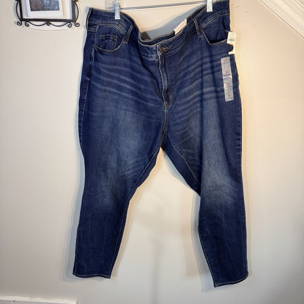 Women's Old Navy Mid-Rise Pop Icon Skinny Rinse SIZE 26 Blue